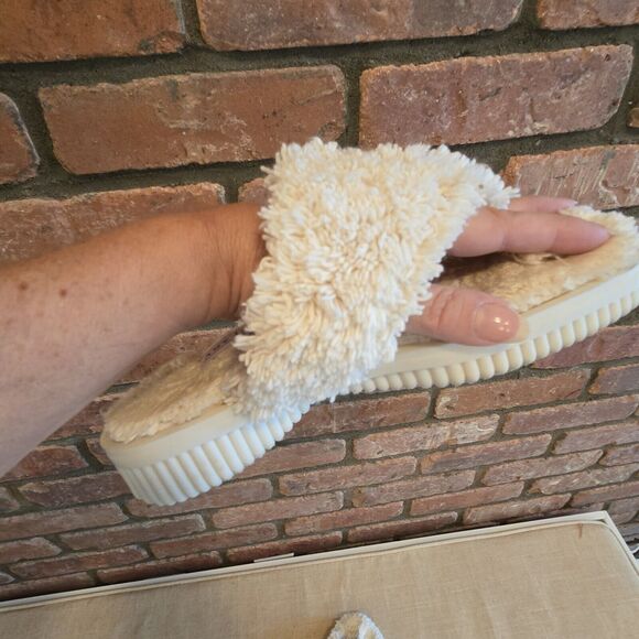 Womens Slippers Fuzzy Amy Jo Gladstone Size 5 Thong Flip Flop Style - Picture 7 of 7